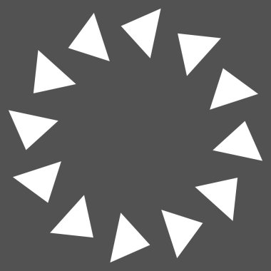 Saatin tersi yönde düz vektör Sembol döndürme