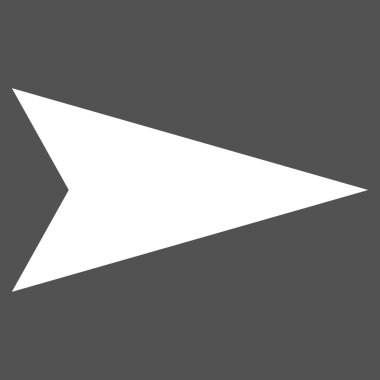 Ok ucu düz vektör piktogram sağ