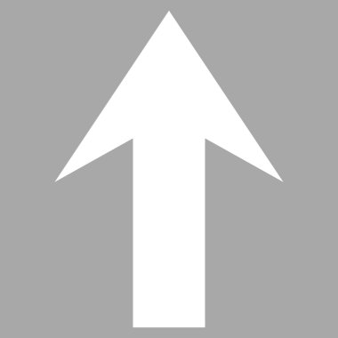 Düz vektör piktogram yukarı ok