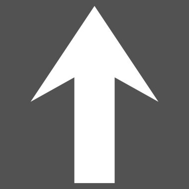 Düz vektör piktogram yukarı ok