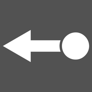 Sol düz vektör piktogram çekin