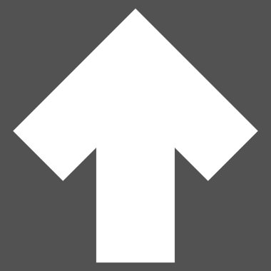 Düz vektör piktogram yukarı ok