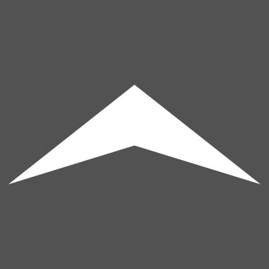 Düz vektör piktogram yukarı ok ucu