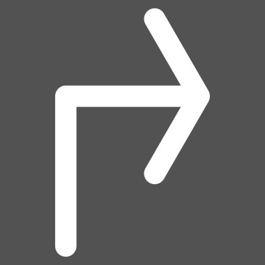 Doğru düz açmak vektör piktogram