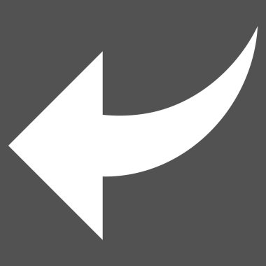 Düz Vektör Piktogramı Geri Al