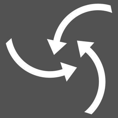 Oklar düz vektör piktogram girdap