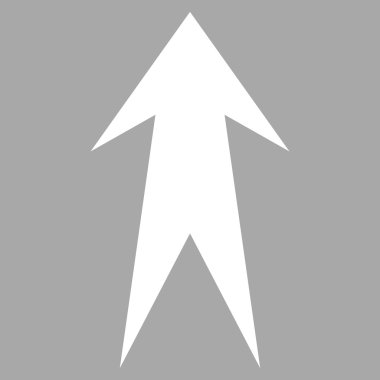 Düz vektör piktogram yukarı ok