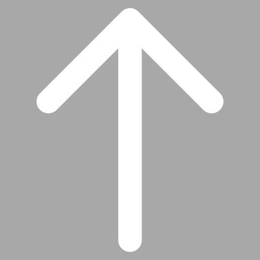 Düz vektör piktogram yukarı ok