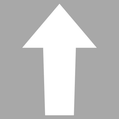 Düz vektör piktogram yukarı ok
