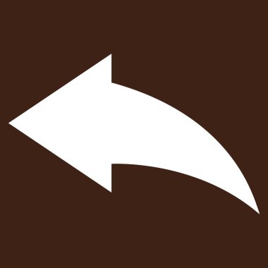 Düz Vektör Piktogramı Geri Al