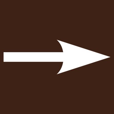 Keskin Ok Sağ Düz Vektör Pictogram