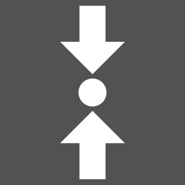 Basınç dikey düz vektör piktogram