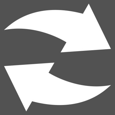 Exchange oklar düz vektör piktogram