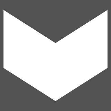 Düz vektör piktogram aşağı yön