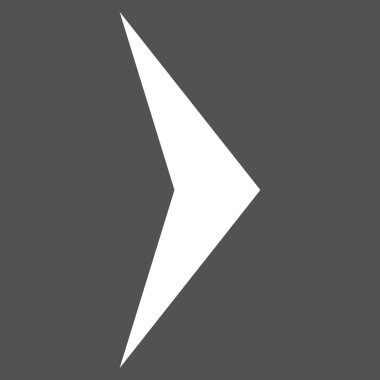 Ok ucu düz vektör piktogram sağ