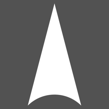 Düz vektör piktogram yukarı ok ucu