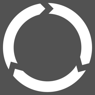 Döndürme düz vektör piktogram