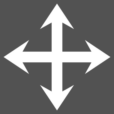 Oklar düz vektör piktogram genişletin