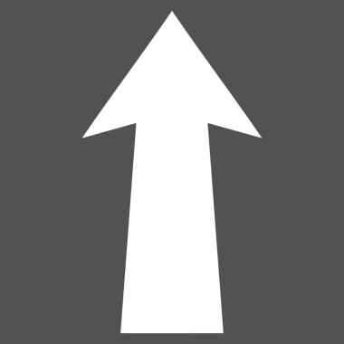 Düz vektör piktogram yukarı ok