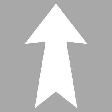 Düz vektör piktogram yukarı ok