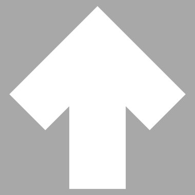 Düz vektör piktogram yukarı ok