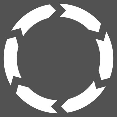 Dolaşım düz vektör piktogram