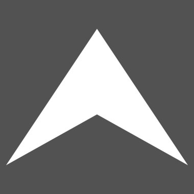 Düz vektör piktogram yukarı ok ucu