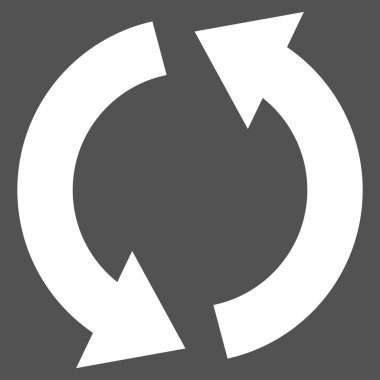 Düz vektör piktogram geri dönüşüm