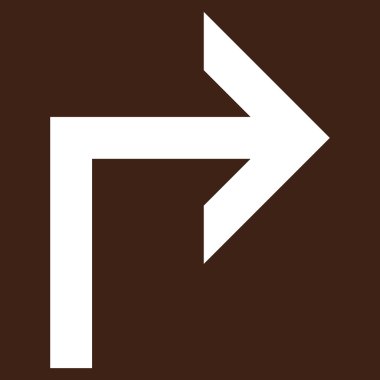 Doğru düz açmak vektör piktogram