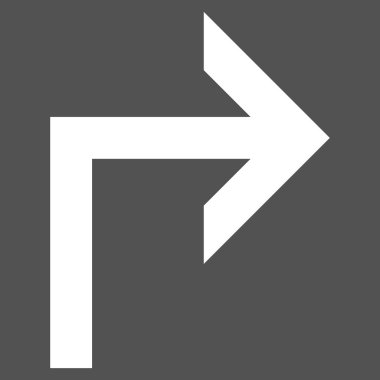 Doğru düz açmak vektör piktogram