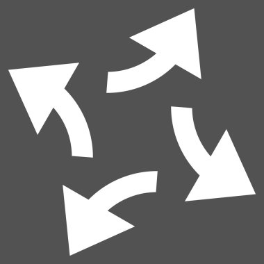 Santrifüj oklar düz vektör piktogram