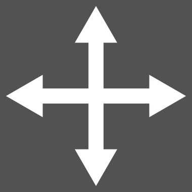 Oklar düz vektör piktogram genişletin