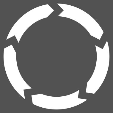 Dolaşım düz vektör piktogram