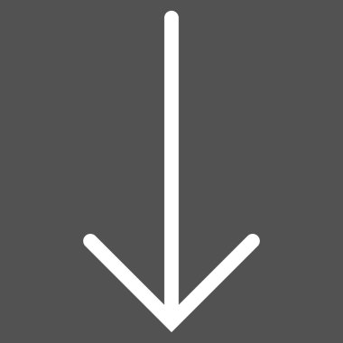 Düz vektör piktogram aşağı ok