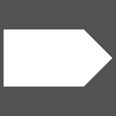 Yön düz vektör piktogram sağ