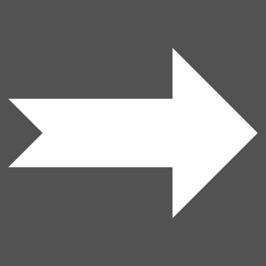 Düz vektör piktogram sağ ok