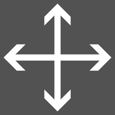 Oklar düz vektör piktogram genişletin