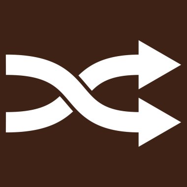 Shuffle Oklar Sağ Düz Vektör Pictogram