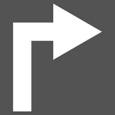 Doğru düz açmak vektör piktogram