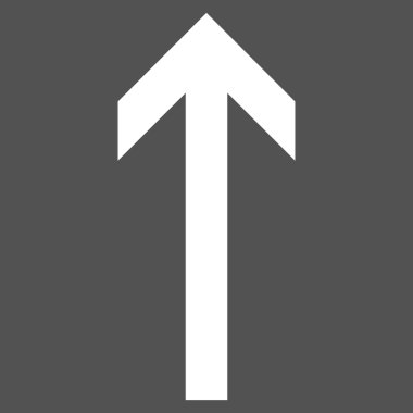 Düz vektör piktogram yukarı ok