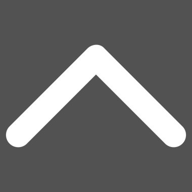 Düz vektör piktogram yukarı yön