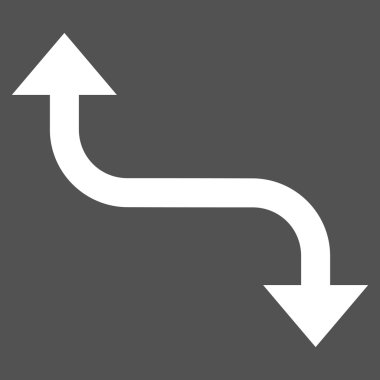 Bend ok düz vektör piktogram karşısında