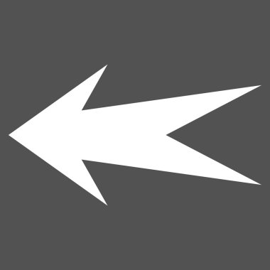 Ok sol düz vektör piktogram