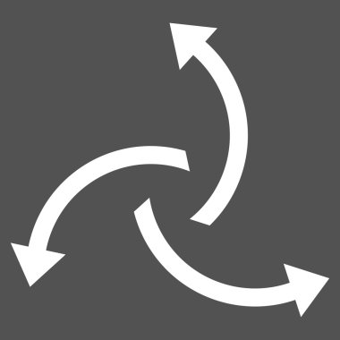 Santrifüj oklar düz vektör piktogram