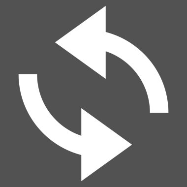 Exchange oklar düz vektör piktogram