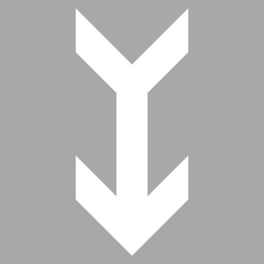 Düz vektör piktogram aşağı ok