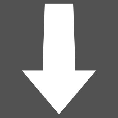 Düz vektör piktogram aşağı ok