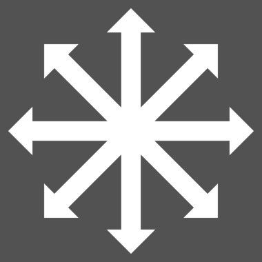 Oklar düz vektör piktogram genişletin