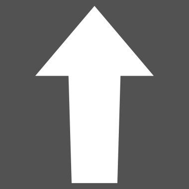 Düz vektör piktogram yukarı ok