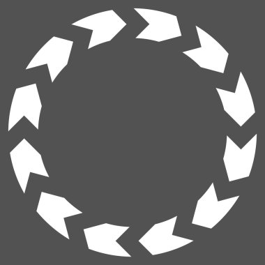 Dolaşım düz vektör piktogram